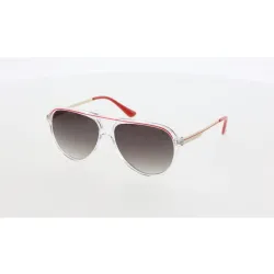 HAWK HW2091 57-14-142 Kahverengi? Camlı Unisex Güneş Gözlüğü | 2023 Sezon Şeffaf Çerceveli